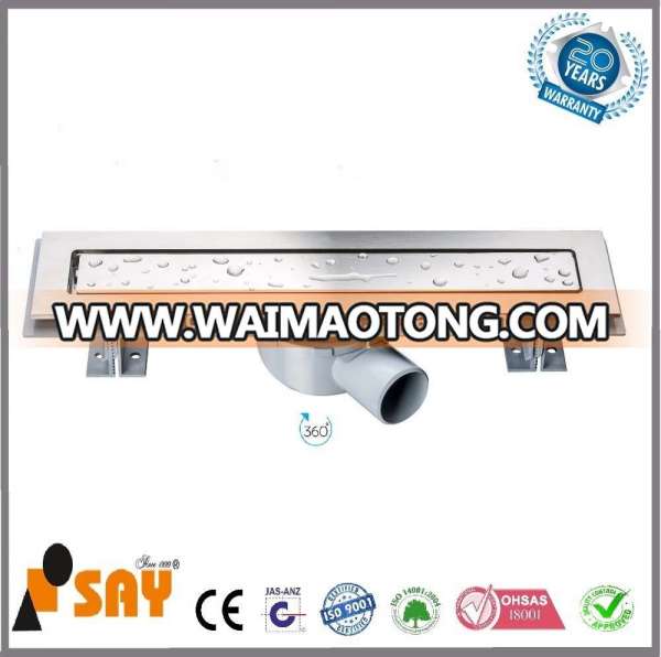 Wholesale Turkish factory stainless steel linear shower drain base